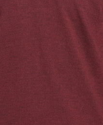Burgundy Merino Wool Long Sleeve Polo Shirt