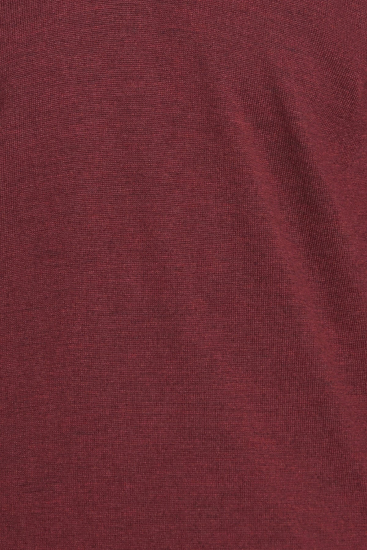 Burgundy Merino Wool Long Sleeve Polo Shirt