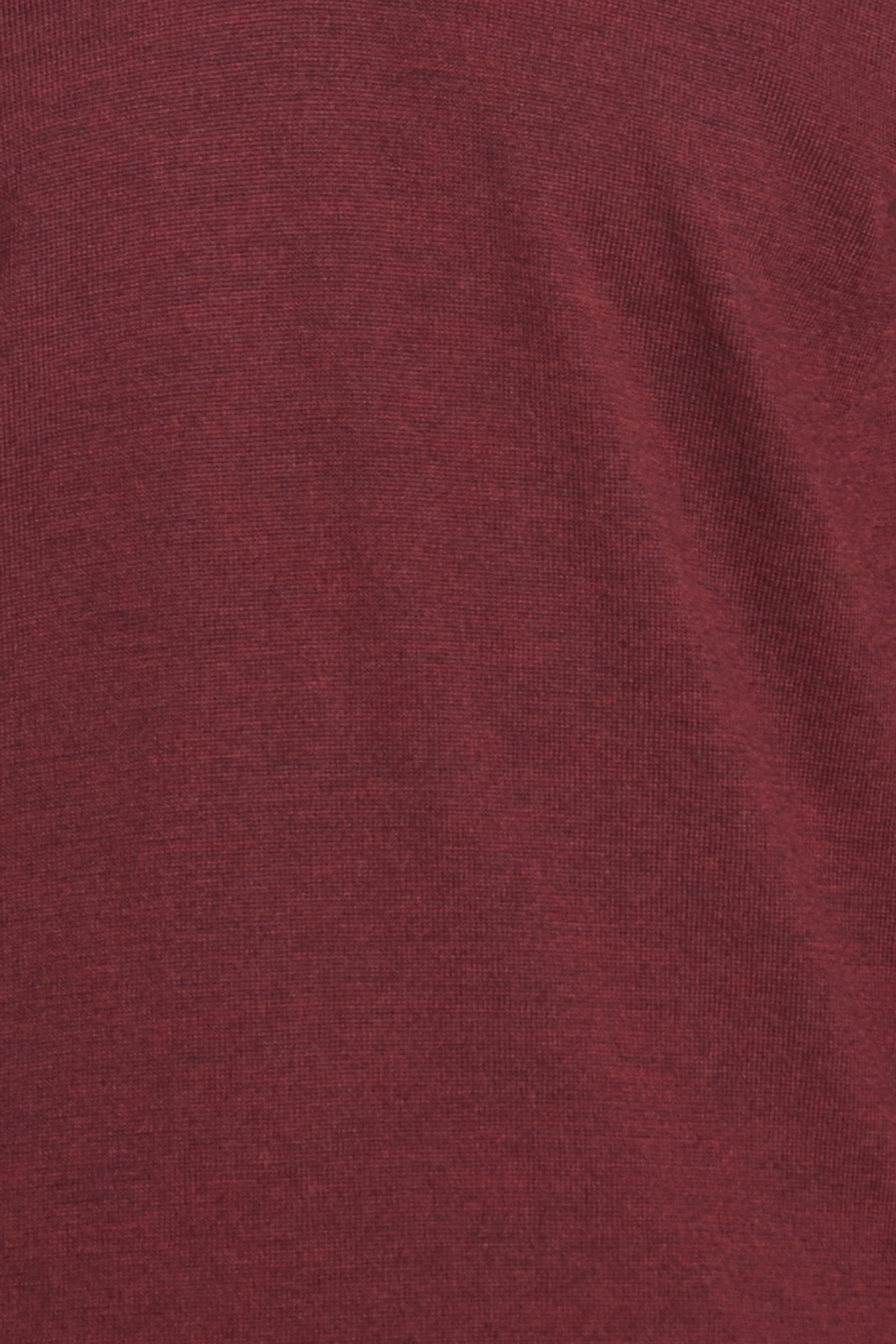 Burgundy Merino Wool Long Sleeve Polo Shirt