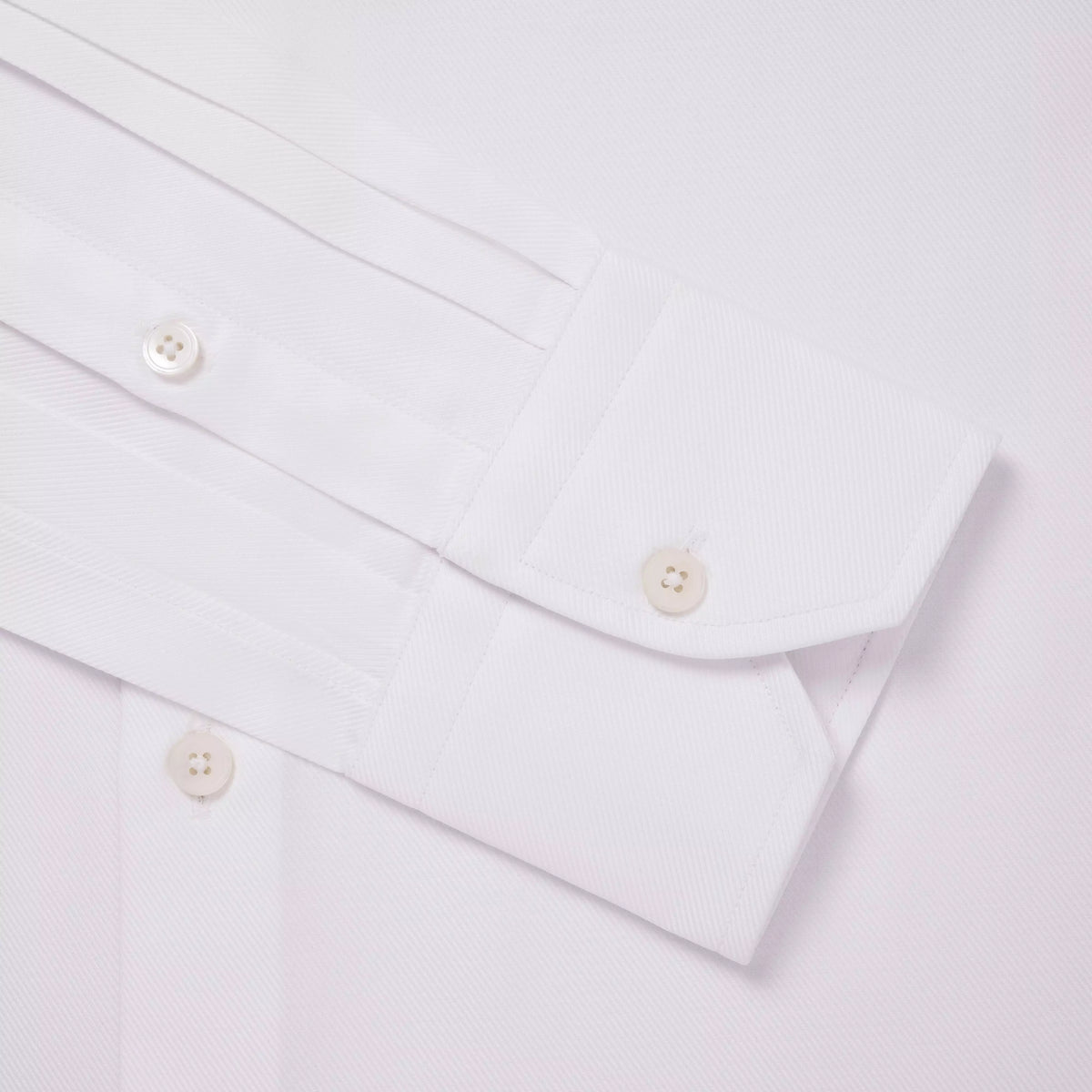 White Tailored Fit Royal Twill Formal Shirt