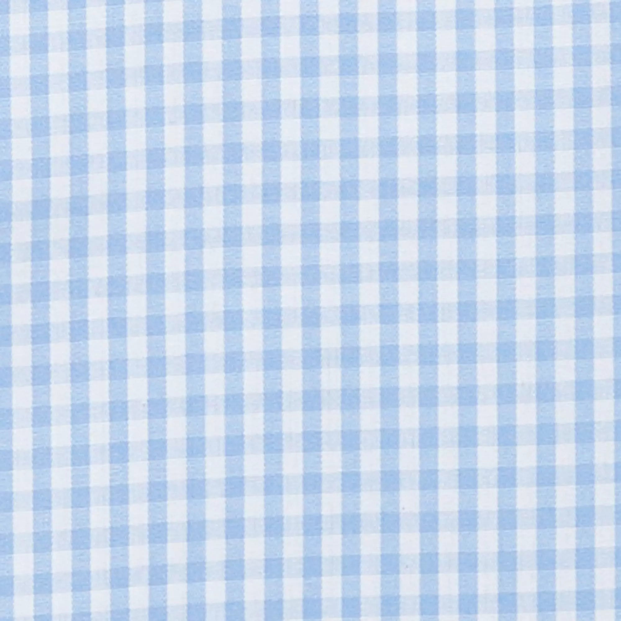 Pale Blue & White Tailored Fit Core Poplin Gingham Formal Shirt