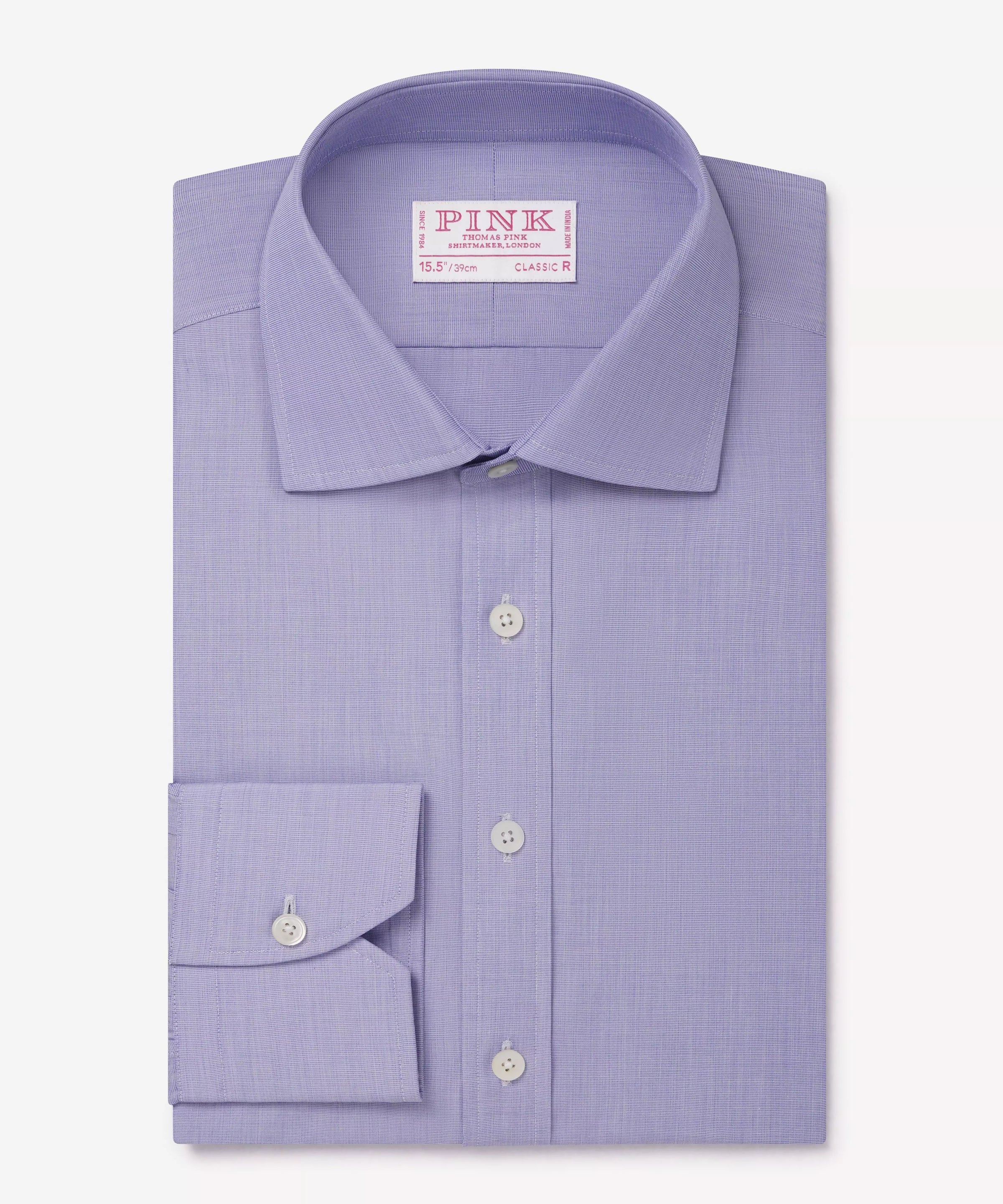 Blue Classic Fit End on End Formal Shirt