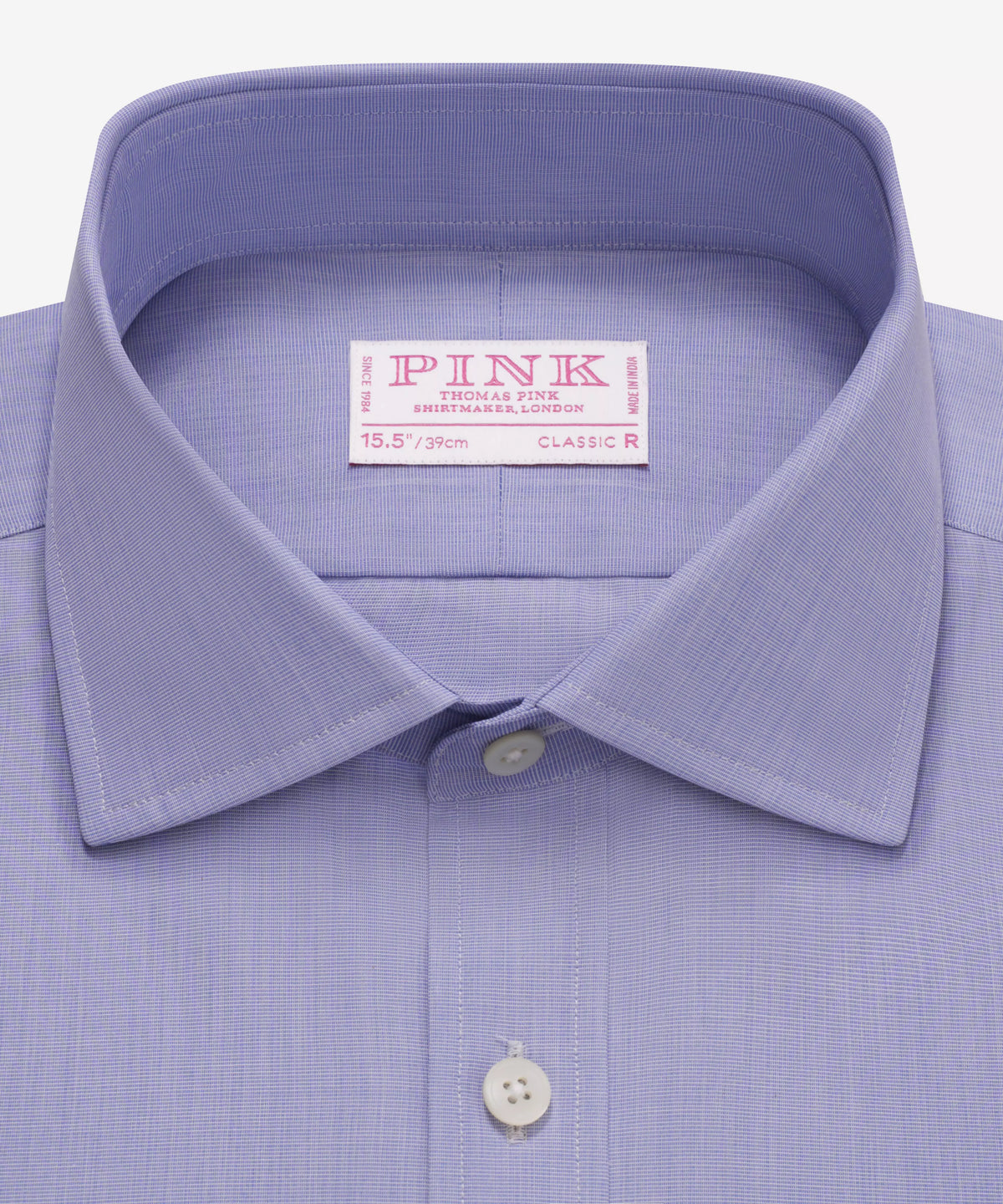 Blue Classic Fit End on End Formal Shirt