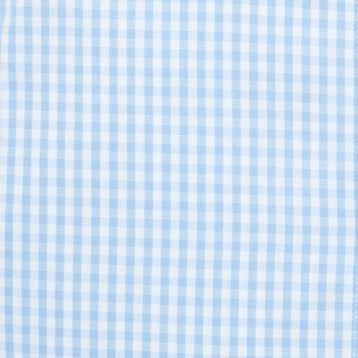 Pale Blue & White Classic Fit Double Cuff Core Poplin Gingham Formal Shirt