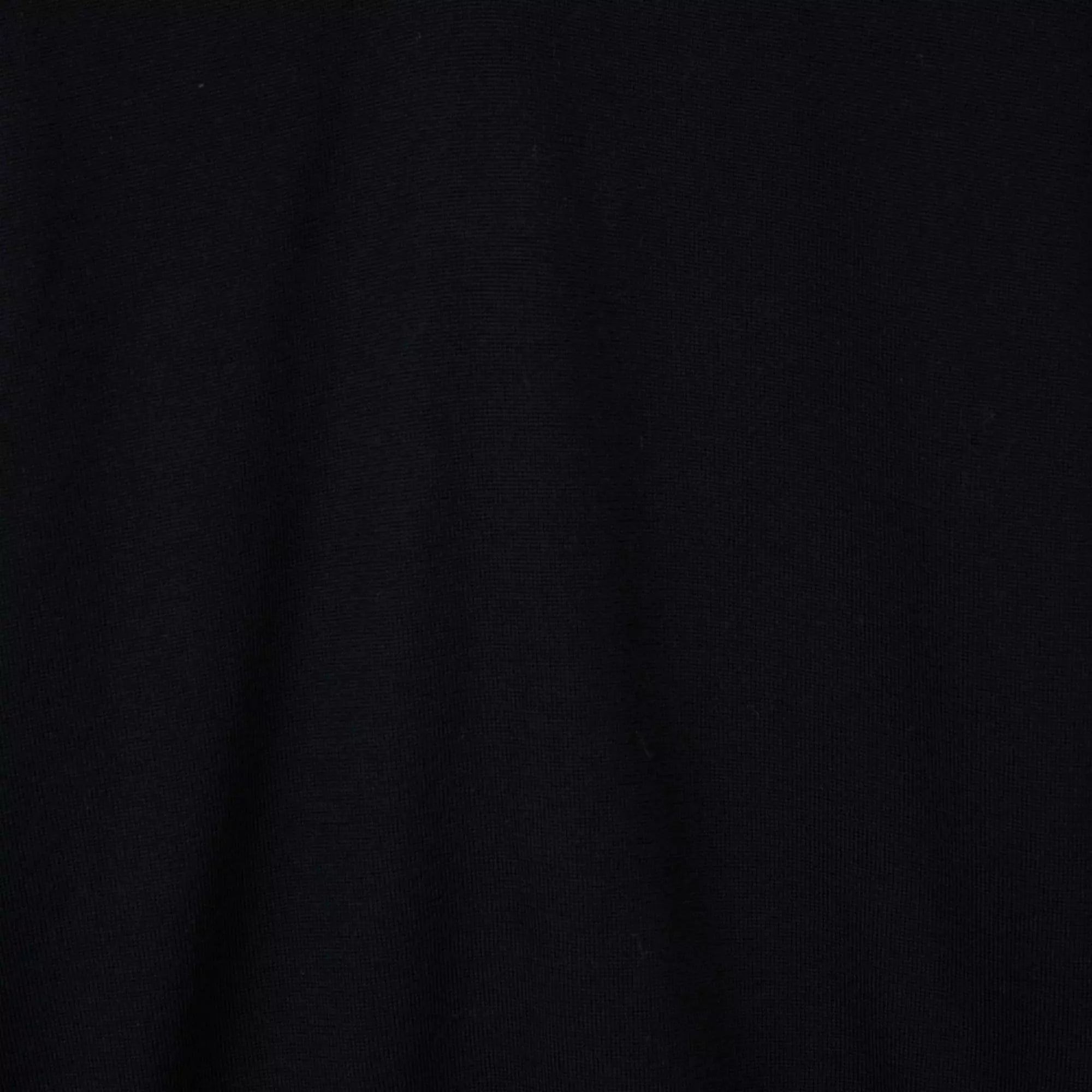 Black Merino Wool V-Neck Sweater