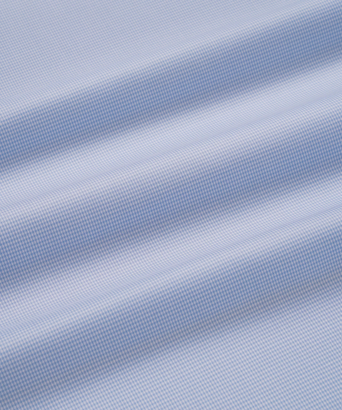 Blue & White Slim Fit Micro Puppytooth Formal Shirt