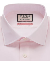 Pale Pink Slim Fit Dry 'Pop' Solid Formal Shirt