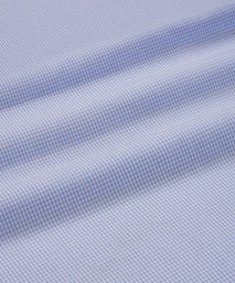 Blue & White Tailored Fit Formal Mini Check Shirt