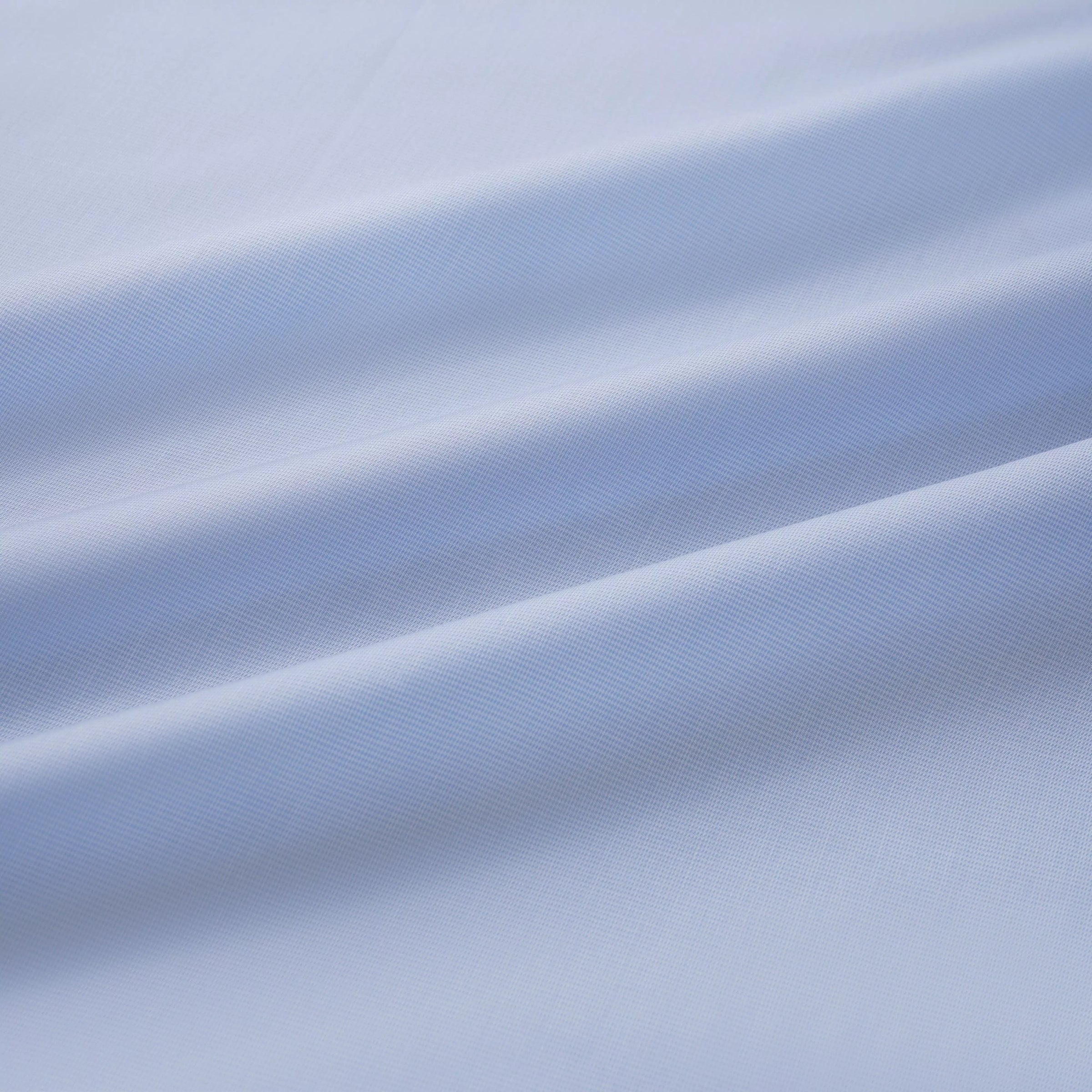 Pale Blue & White Tailored Fit Double Cuff Puppytooth Formal Shirt